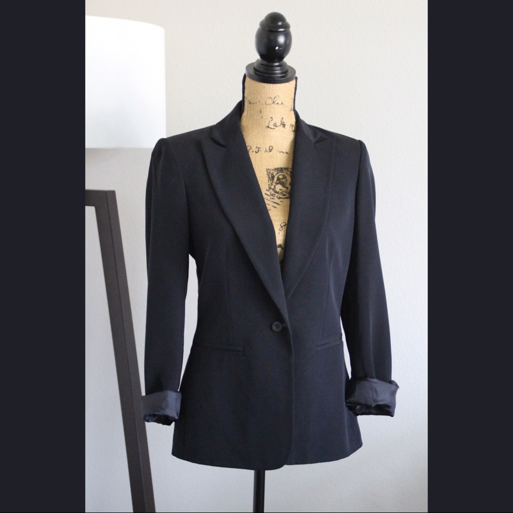Silk Calvin Klein black blazer